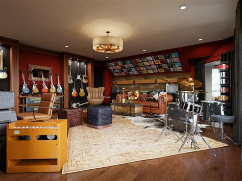 Before & After: Eclectic Music Room at Home - Decorilla Online Interior ...