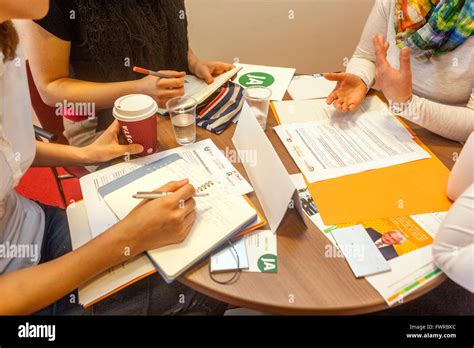 Business meeting, office table Stock Photo - Alamy