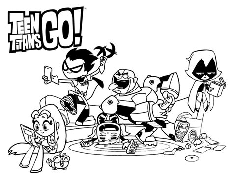 Teen Titans Go Coloring Pages - 120 Printable Coloring pages