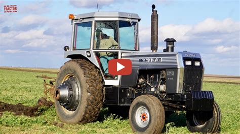 Big Tractor Power is out in the field with three WHITE classic tractors plowing under alfalfa on ...