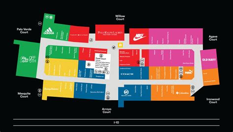 Phoenix premium outlets map - Phoenix premium outlet map (Arizona - USA)