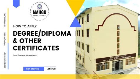 How to apply Degree/Diploma and other Certificates at Maharaja Agrasen ...