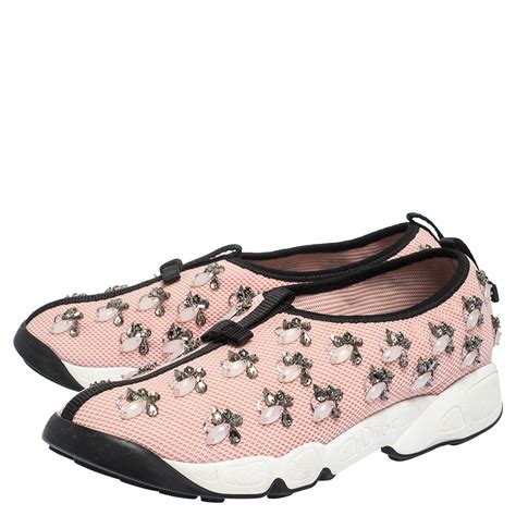 Dior Pink Mesh Fusion Embellished Sneakers Size 39 Dior | TLC