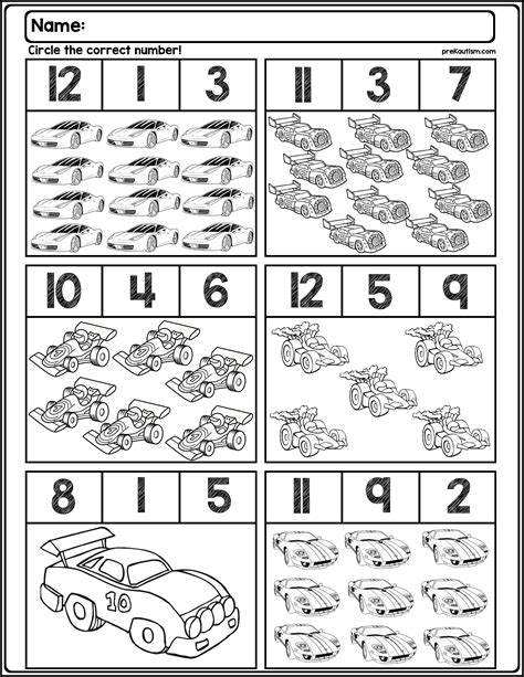 Automotive Math Worksheets