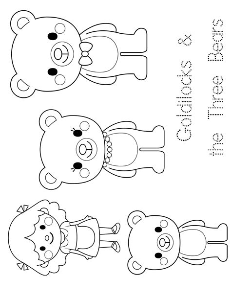 Printable Goldilocks And The Three Bears Activities