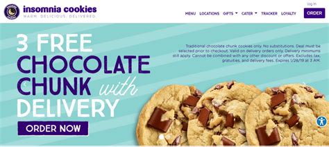 Insomnia Cookies Delivery Guide: Areas, Hours And Fees