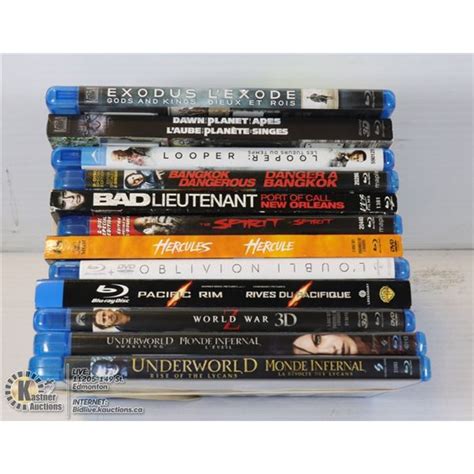 BUNDLE OF 12 MOSTLY ACTION BLU RAY MOVIES - Kastner Auctions