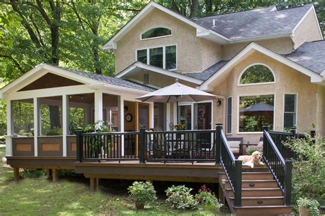 Screened-in Porch and Deck: Completed | Porch design, Screened porch designs, House with porch