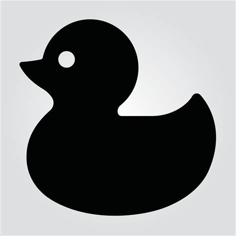 Isolated Glyph Rubber Duck Icon Scalable Vector Graphic 6133153 Vector Art at Vecteezy