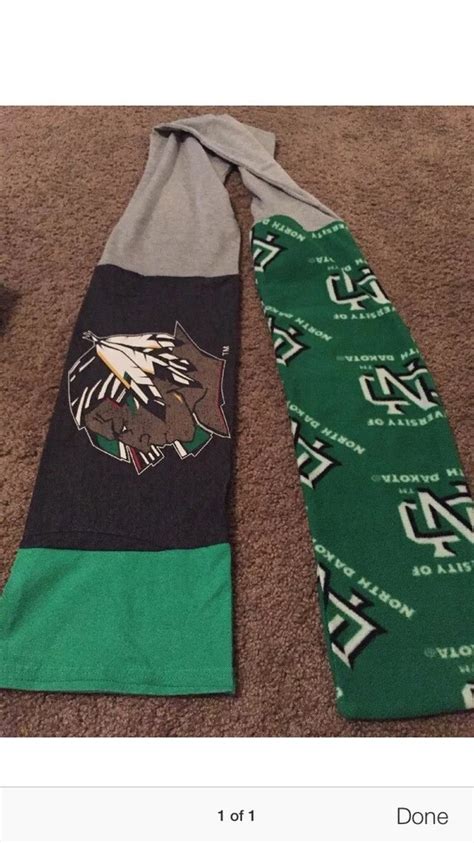 UND Fighting Sioux T-Shirt Scarf by TheBeachOn32nd on Etsy