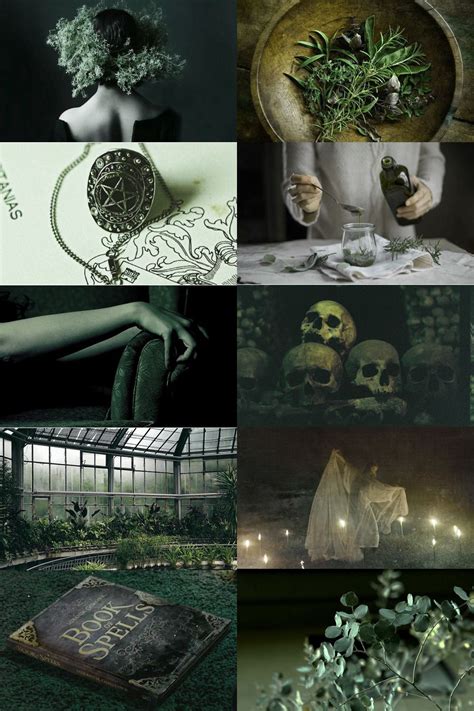 skcgsra | Green witch aesthetic, Witch aesthetic, Slytherin aesthetic