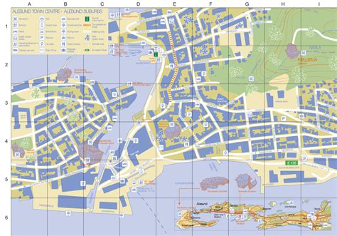 Alesund Town Map - Alesund Norway • mappery