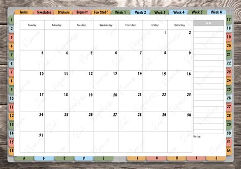 Free Digital Monthly Planner - Shiny Tiny Love Creative