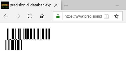 ASP.NET 1D Linear Barcode Generator - PrecisionID