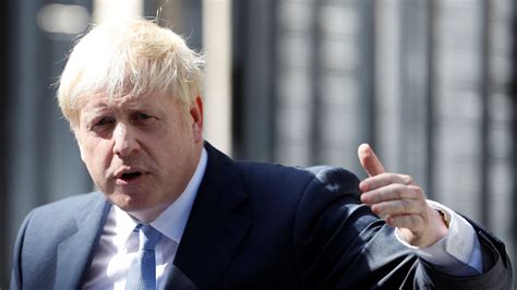 Boris Johnson delivers a first speech as prime minister outside Downing ...