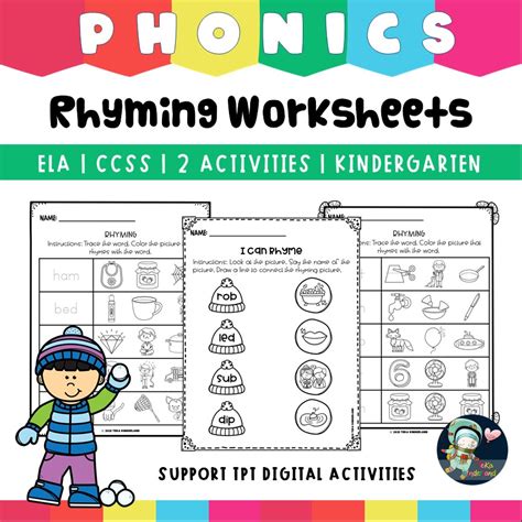 Winter Rhyming Words Worksheets | Made By Teachers