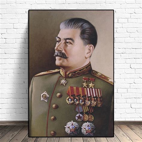 Joseph Stalin Portrait HD Wall Art Canvas Posters Prints Painting Wall ...