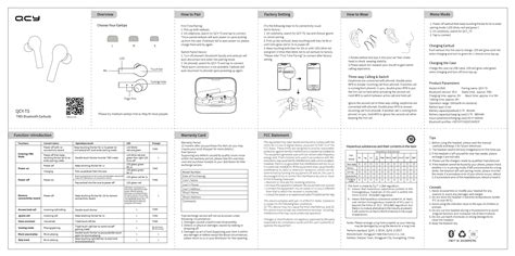 QCY T5 TWS Bluetooth Earbuds Manual - User Guide and Pairing Instructions