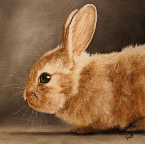 Bunny Painting by Elizabeth Barrett