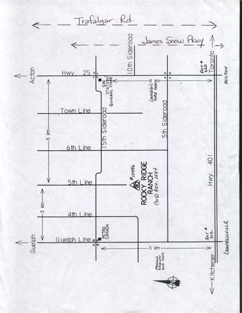 Map To Ranch - Rocky Ridge Ranch