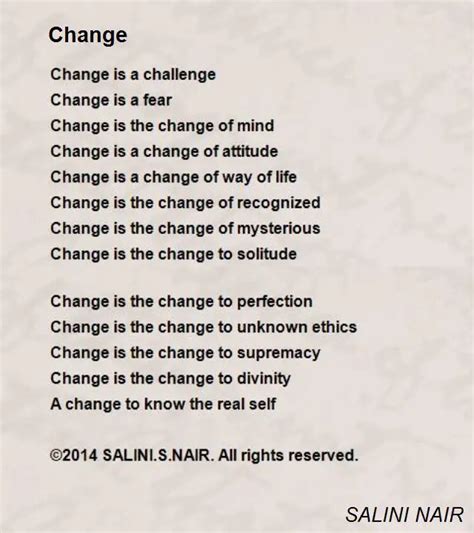 Change Poems