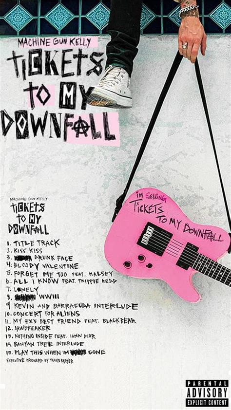 Mgk ttmd, Tickets To My Downfall HD phone wallpaper | Pxfuel