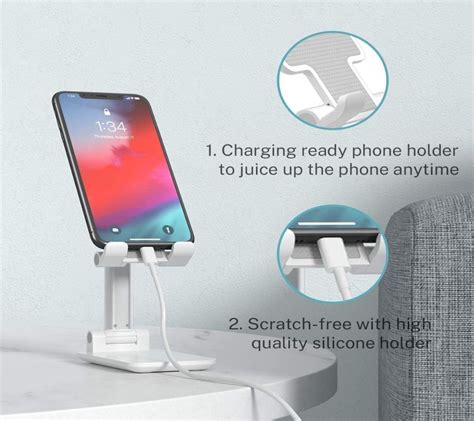 Portable Desktop Stand Adjustable Height and Angle Phone Holder for ...