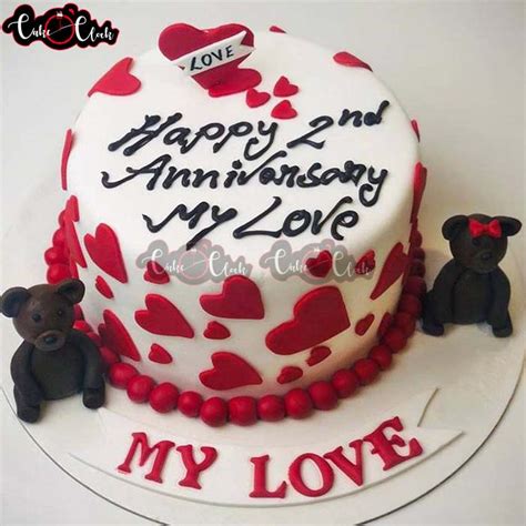 Happy 2nd Marriage Anniversary - Magnum Cakes - Best Customize Designer Cakes in Lahore