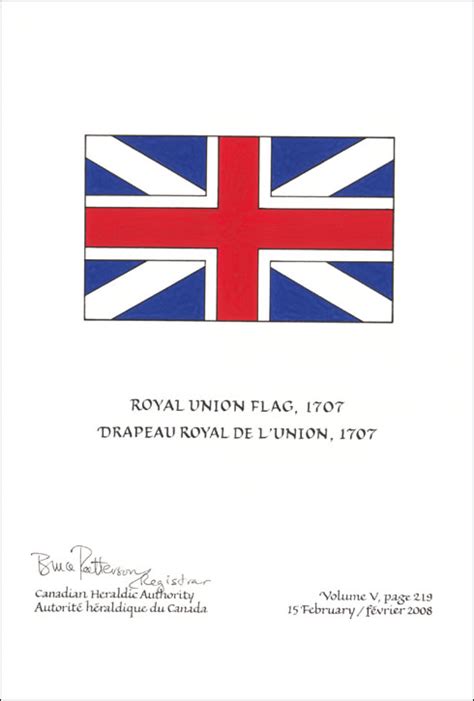 Royal Union Flag, 1707 | The Governor General of Canada