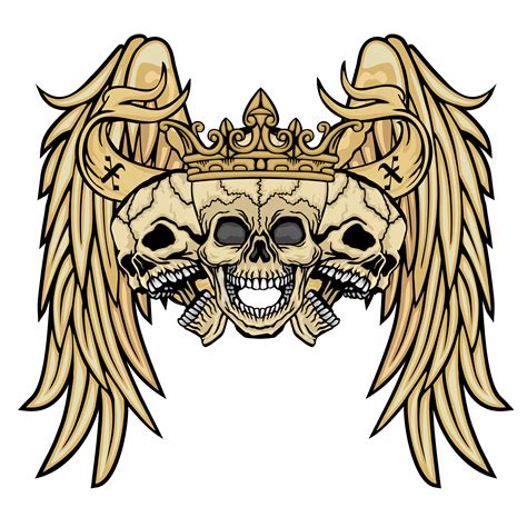 grunge skull coat of arms 272836 Vector Art at Vecteezy