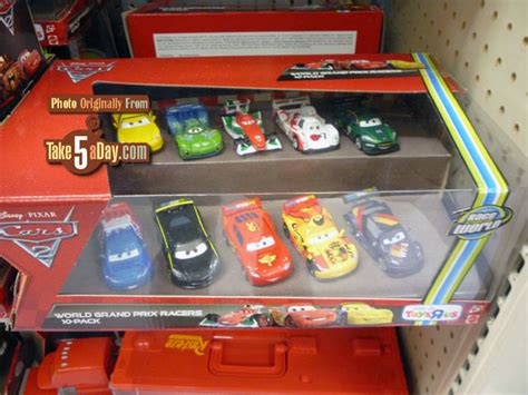 Mattel Disney Pixar CARS 2 Diecast: Toys R Us 10-Pack Definitely Pizar | Take Five a Day