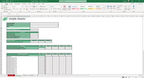 Business Valuation Excel and Google Sheets Template - Simple Sheets