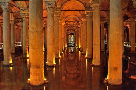 Columns of Basilica Cistern, Istanbul (Illustration) - World History Encyclopedia