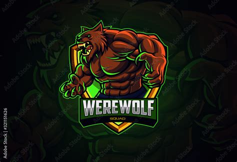 Werewolf esports logo design for your team Stock Vector | Adobe Stock