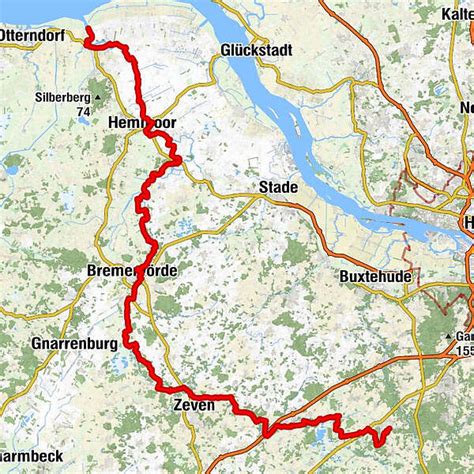 Oste-Radweg - BERGFEX - Fernradweg - Tour Niedersachsen