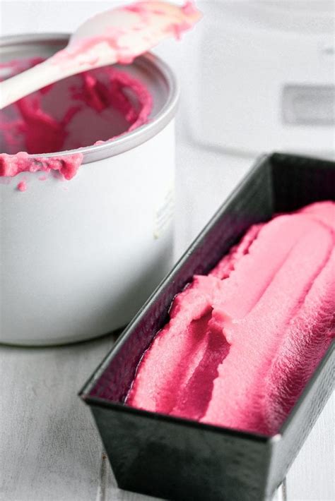 Raspberry Champagne Sorbet ~ 3 ingredients!