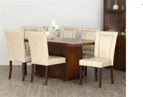 6 Seater Wooden Top Dining Table Set at Rs 70000/set in Mumbai | ID: 23333009730