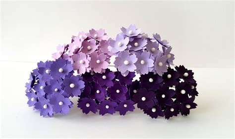 Small purple paper flowers / lilac paper flowers / violet | Etsy