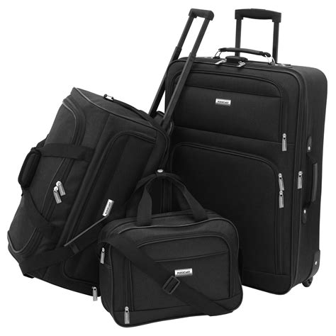 Forecast Catalina 3 Piece Luggage Set - Black