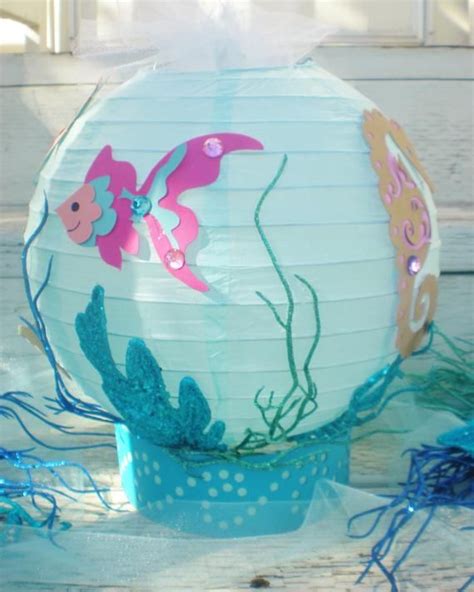Under the Sea table centerpiece with fish and seahorse for | Etsy Mermaid Theme Birthday, Ocean ...