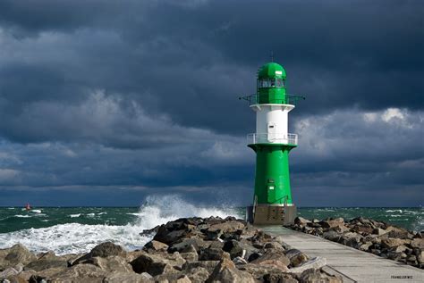 lighthouse | lighthouse of Warnemünde on a stormy an sunny d… | Frank | Flickr