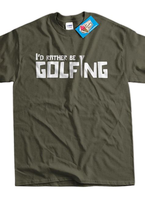 Funny Golf Golfing I'd Rather Be Golfing Tshirt Gifts for | Etsy | Golf t shirts, Golf shirts ...