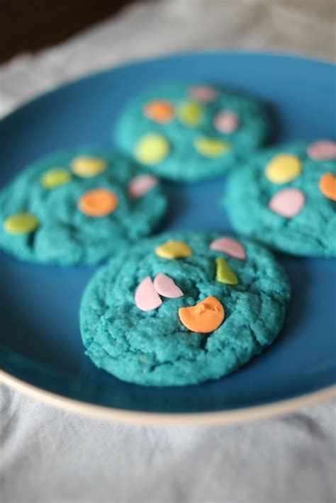 Blue Velvet Cake Mix Cookies - Lovin' From the Oven