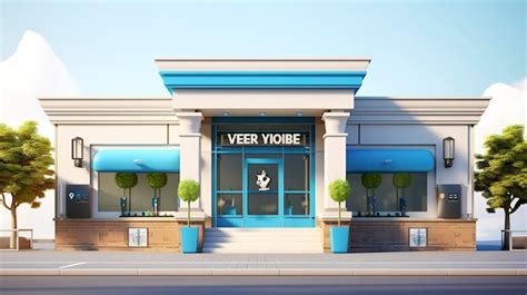 Premium Photo | An image of the exterior of a veterinary clinic building