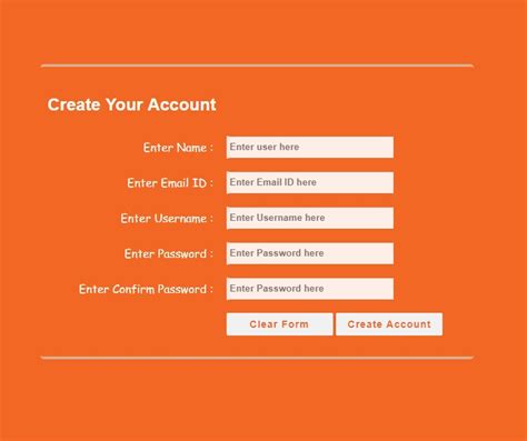 How to create registration form with JavaScript Validation in HTML ...