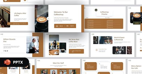 Coffee Shop PowerPoint Template Incl. coffee & cafe - Envato