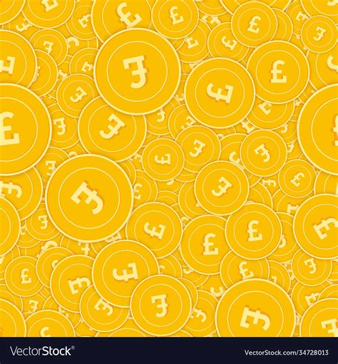 British pound coins seamless pattern classy scatt Vector Image