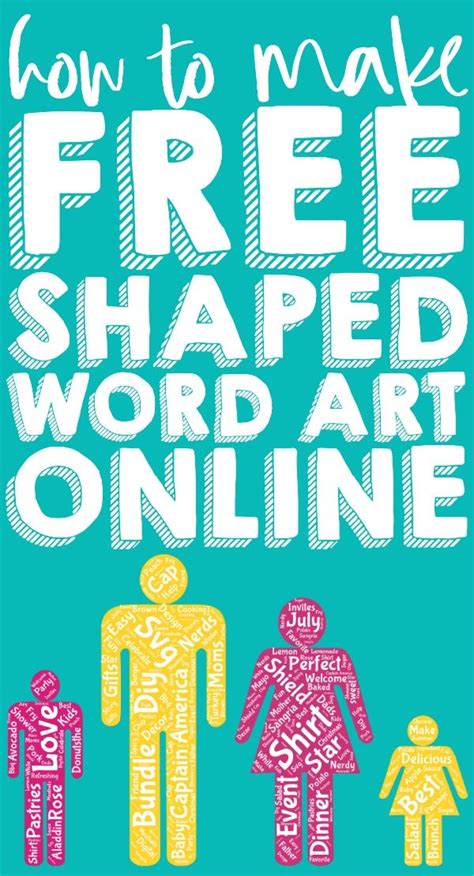 How to Make Free Word Art Online in Fun Shapes | Free word art, Word ...