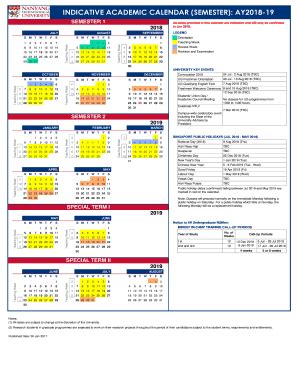 Ntu Academic Calendar - Fill and Sign Printable Template Online