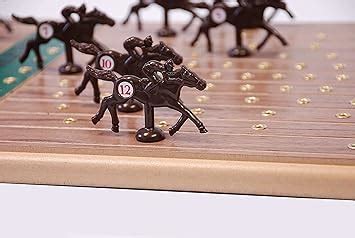 Amazon.com: Wooden Horse Race Game - Horseracing Gametop - Horse Racing ...